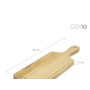 TABLA CORTAR MADERA DE PINO RECTANGULAR 35X14X2 CM.  CON MANGO