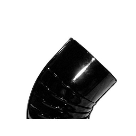 CODO ESTUFA COLOR NEGRO VITRIFICADO DE  175 MM.  45°. 