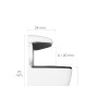 SOPORTE PELICANO REGULABLE PARA ESTANTE 1 / 20 MM.  BLANCO   (1 PIEZA)