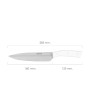 CUCHILLO ALASKA VERDURAS HOJA ACERO INOXIDABLE 16 CM.  BLANCO