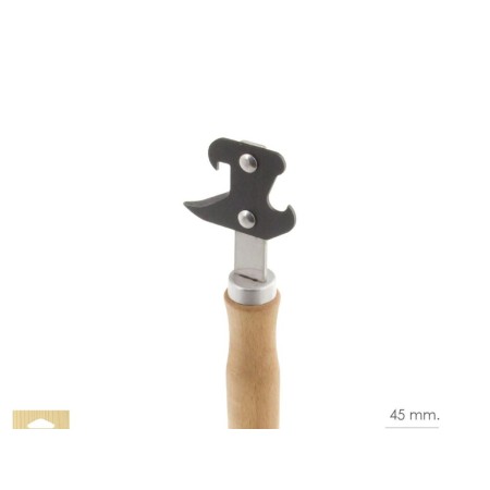 ABRELATAS CON MANGO MADERA 170 MM. 