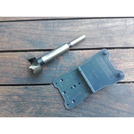 WOLFCRAFT FRESA 26 MM + PLANTILLA 8727000