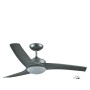 VENTILADOR TECHO CON LUZ Y MANDO MOD. MALAGA GRIS