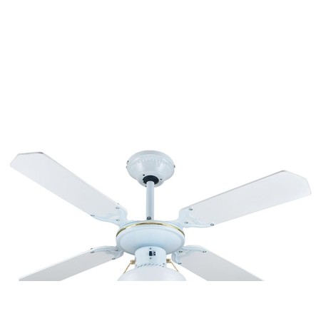 VENTILADOR DE TECHO MALAGA CLASICO BLANCO