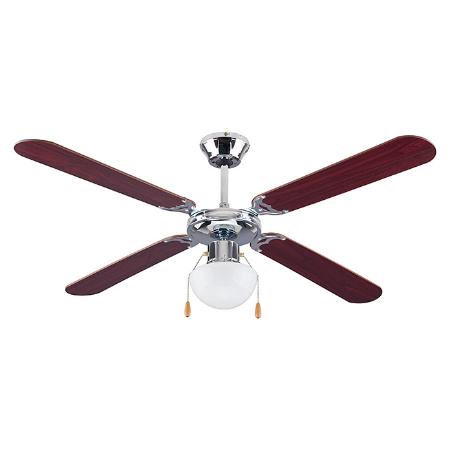 VENTILADOR DE TECHO MALAGA CROMO WENGUE