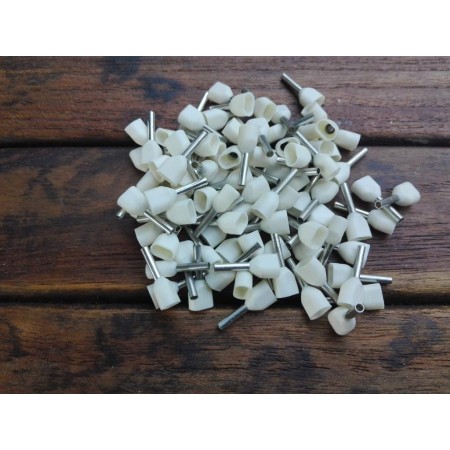 FYH PACK 100 TERMINAL PUNTERA DUO BLANCA 92-DUO-2X0.50