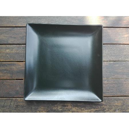 VIEJOVALLE MING II NEGRO PLATO POSTRE 21X21 