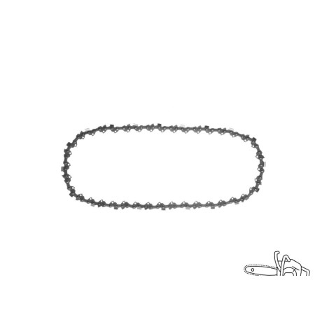 CADENA MOTOSIERRA 3/8 / 0.050 1,3 MM. / 40 ESLABONES / 91 P