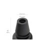 TACO GOMA BASTON NEGRO TUBO Ø 16 MM. / BASE Ø 55 MM. TIPO FUELLE BOLSA 25 UNIDADES