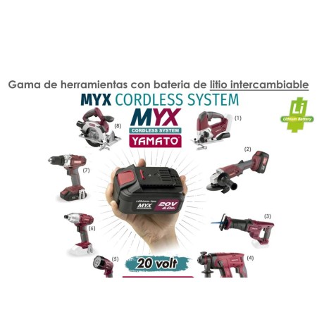 KIT HERRAMIESTAS A BATERIA YAMATO SISTEMA MYX