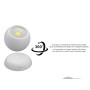 LINTERNA LED MAGNETICA ESFERA 35-120 LUMENES A PILAS 3AAA (NO INCLUIDAS)