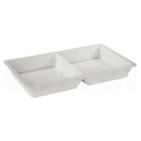 CUBETA GASTRONORM 2 COMP GN 1/1 53X32,5X6,5 BLANCA