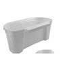 CUBO BASURA COLGANTE PARA ENCIMERA / CESTA RECOGEDORA DESPERDICIOS 31X13X17.5 (ALT.) CM. COLOR BLANCO