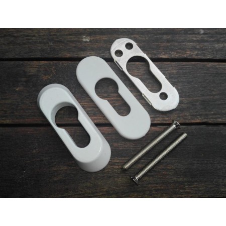 ESCUDO EMBELLECEDOR-PROTECTOR CILINDRO BLANCO