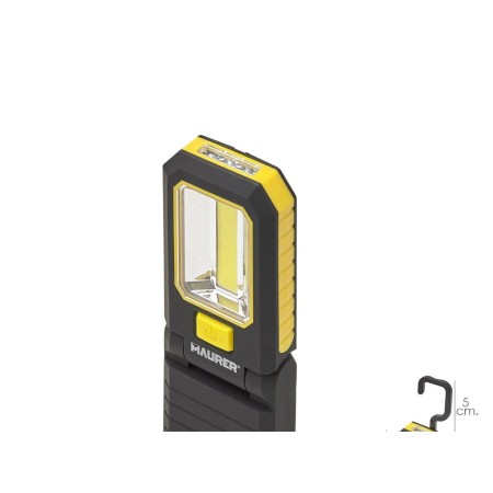 LINTERNA LED MAGNETICA 3 WATT. 210 LUMENES / 20 LUMENES PLEGABLE CON GANCHO