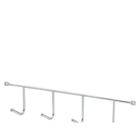 PERCHA ACERO INOXIDABLE CUATRO GANCHOS 29,5 CM.