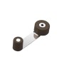 TOPE PUERTA CON RETENEDOR METALICO / GOMA MARRON