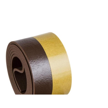 BURLETE UMBRAL AUTOADHESIVO PVC FLEXIBLE MARRON