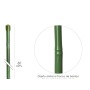 TUTOR VARILLA PLASTICO EFECTO BAMBÚ Ø  8  - 10 MM. X  60 CM. (PAQUETE 10 UNIDADES)
