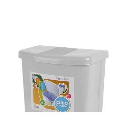 CUBO DE BASURA CON PEDAL 25 LTS. BLANCO
