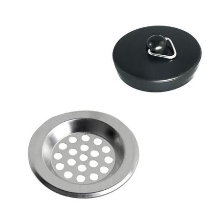 CESTILLO LAVABO FILTRO 6 CMS +TAPON GOMA