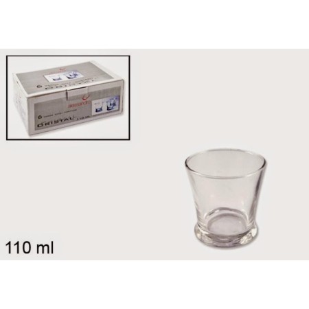 P/6 VASO CAFE CORTADO 110 ML