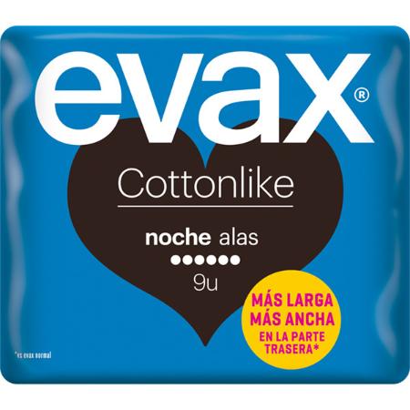 EVAX COMPRESA COTTON NOCHE ALA 9 UND.