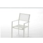 SILLON ALUMINIO BLANCO CON TEXTILENE BLANCO 6323B