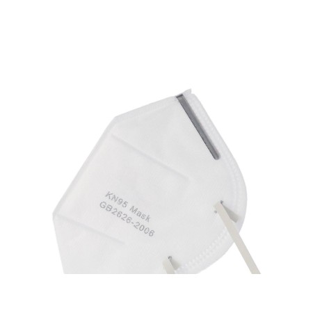 MASCARILLA KN95 PLEGABLE CAJA DE 50 UNIDADES, CONTIENE 25 BOLSAS DE 2 MASCARILLAS