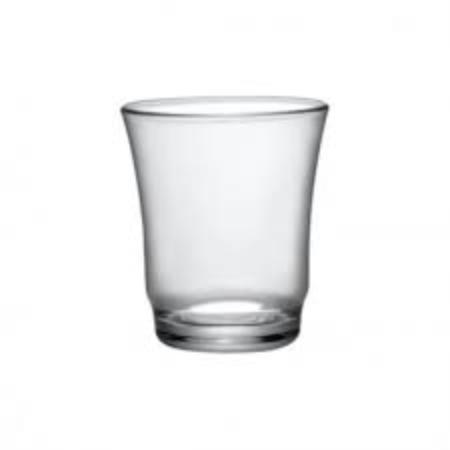 TAZA CRISTAL CAFÉ OSLO 10 CL. ASA INOX 3 UNIDADES