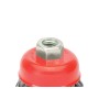 CEPILLO TAZA CON ALAMBRE DE ACERO TRENZADO ROSCA M14, Ø 100 MM. ALAMBRE DE Ø 0,50 MM.