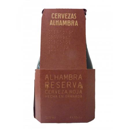 CERVEZA RESERVA ALHAMBRA 1/3 PACK 4 UND