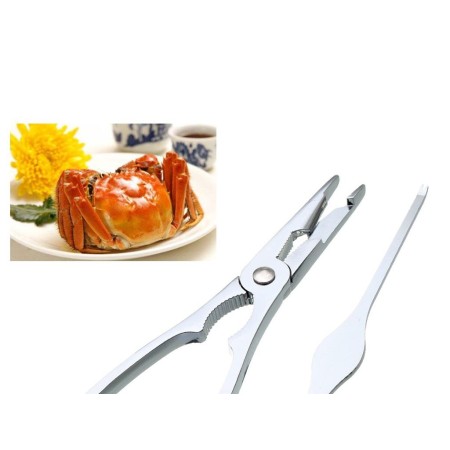TENAZA PINZA MARISCO + TENEDOR REGALO