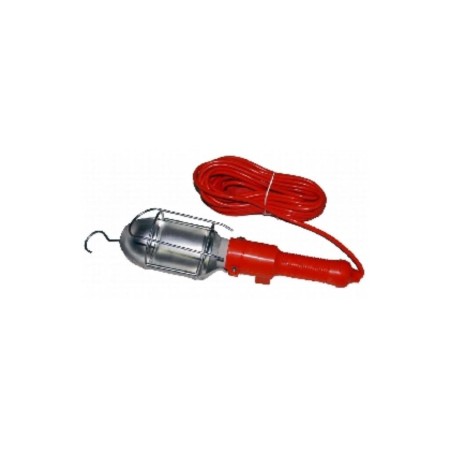 LAMPARA PORTATIL CON CABLE  10M +INT METALICA