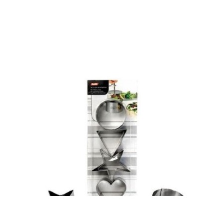 IBILI SET 4 AROS DE EMPLATAR INOX