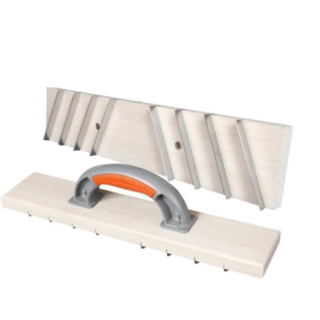 EBERTOOLS PROFI RASCADOR MORTERO BASE MADERA INOX LISO
