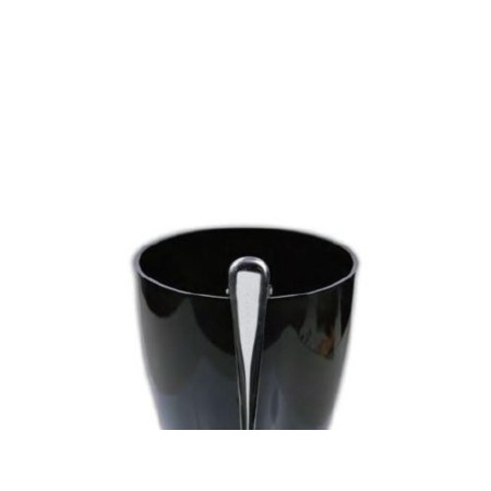 CUBITERA 19CM PLASTICO NEGRA