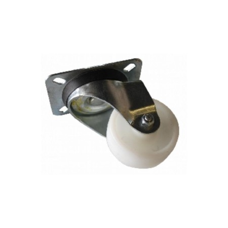 RUEDA NYLON CON PLACA 80 MM. SIN FRENO 16128