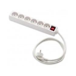 BASE ENCHUFE 6T CON INTERRUPTOR TT CON CABLE 1,5 MTS.