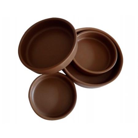 CAZUELA PARA HORNO 12 CMS PORCELANA MARRON REFRACTARIA