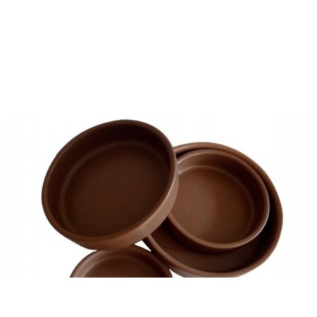 CAZUELA PARA HORNO 20 CMS PORCELANA MARRON REFRACTARIA