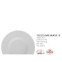 PLATILLO TAZA CAFE OPAL 13 CMS OPAL BLANCO BORMIOLI