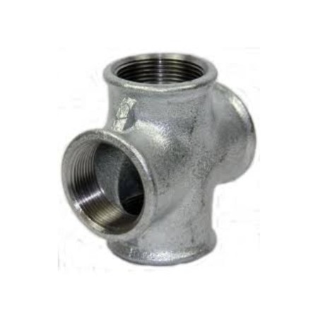 DERIVACION CRUCETA HIERRO GALVANIZADO 3/4 PULG