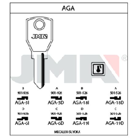 LLAVE AGA18D JMA