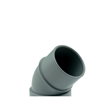 CODO PVC M-H 45º 40 MM EVACUACION