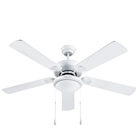 VENTILADOR TECHO CON LUZ MADERA BLANCA