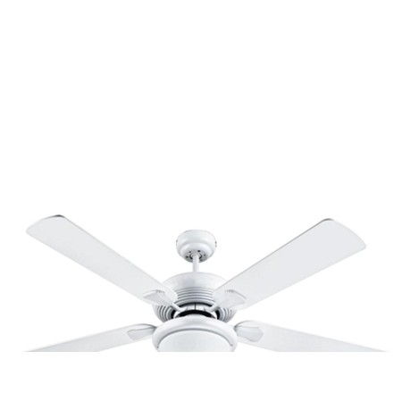 VENTILADOR TECHO CON LUZ MADERA BLANCA