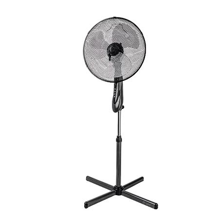 VENTILADOR DE PIE NEGRO 43CM