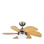 VENTILADOR DE TECHO CON LUZ MADERA DE HAYA