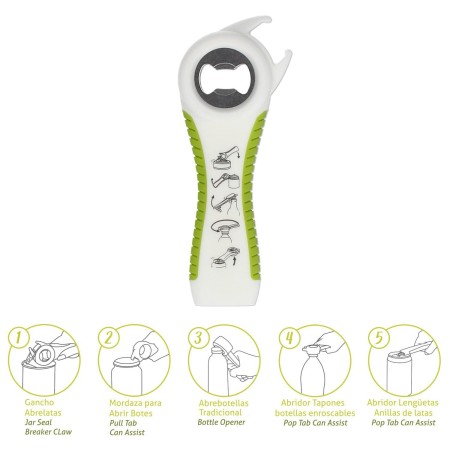 ABRE LATAS /  BOTELLAS / BOTES MULTIFUNCIÓN 5 EN 1